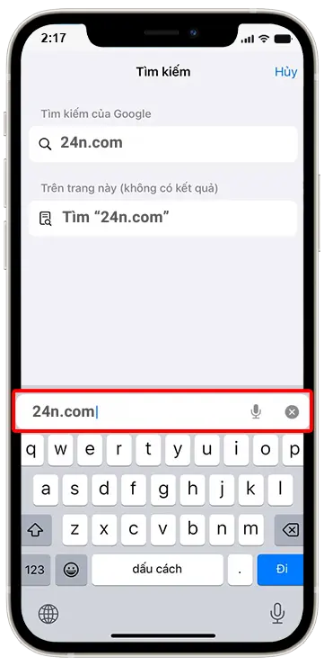 Bước 2 Truy cập “24n.com”
